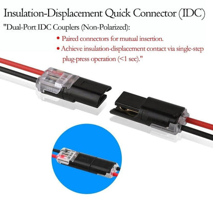 2 Pin Cable Connector  (Pack of 5)