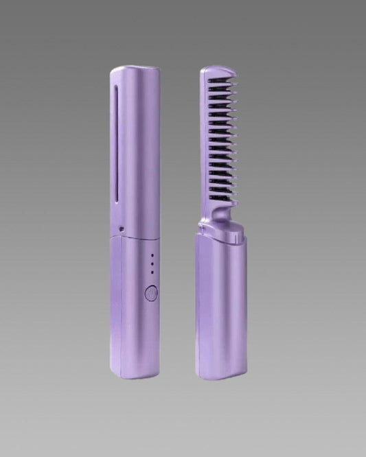 "Meneflix Portable Mini Hair Straightener Cordless Rechargeable Mini Adjustable Hair Straightener Hot Combo"