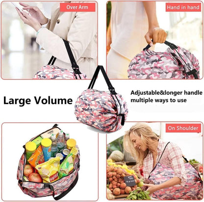 "Two Pieces Foldable Shopping Bag"