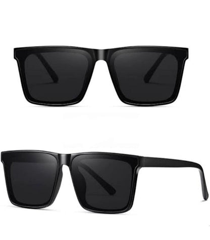 "Polarized Retro Square Sunglasses"