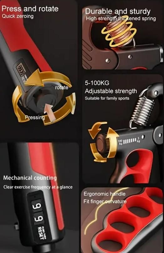 "Hand Strengthener Adjustable Dynamometer"