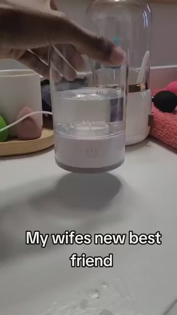 Make Up Brush Cleaner,Electric Brush Cleaner, USB Rechargeable Automatic Deep Cosmetic Cleaning Device