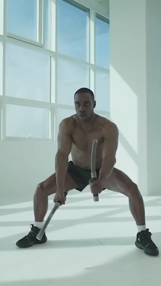 2pcs Black Portable Wireless Battle Rope